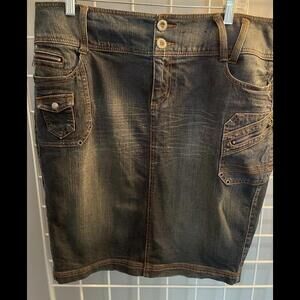 LANE BRYANT Denim skirt Sz 16